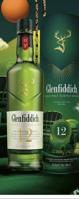 Glenfiddich 12 Year Old limited-edition sleeve, 2023